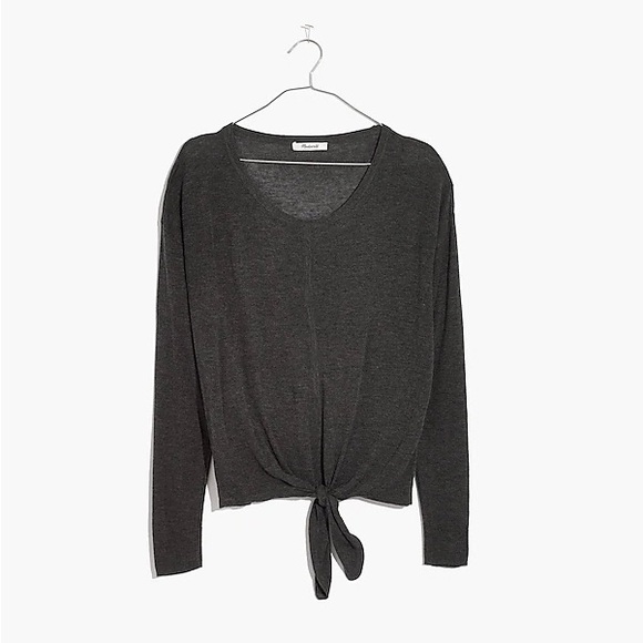 Madewell Modern Tie-Front Sweater - Picture 3 of 7